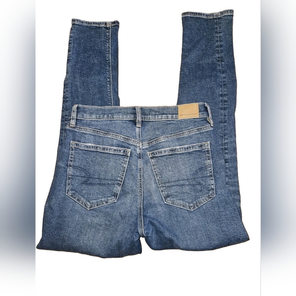 American Eagle Outfitters Stretch Womens Size 8 Blue Skinny Jeans EUC - Picture 12 of 16